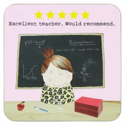 Five Star Teacher Woman Coaster>Rosie Made A Thing Fashion