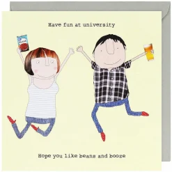 Have Fun At University Greetings Card>Rosie Made A Thing Online