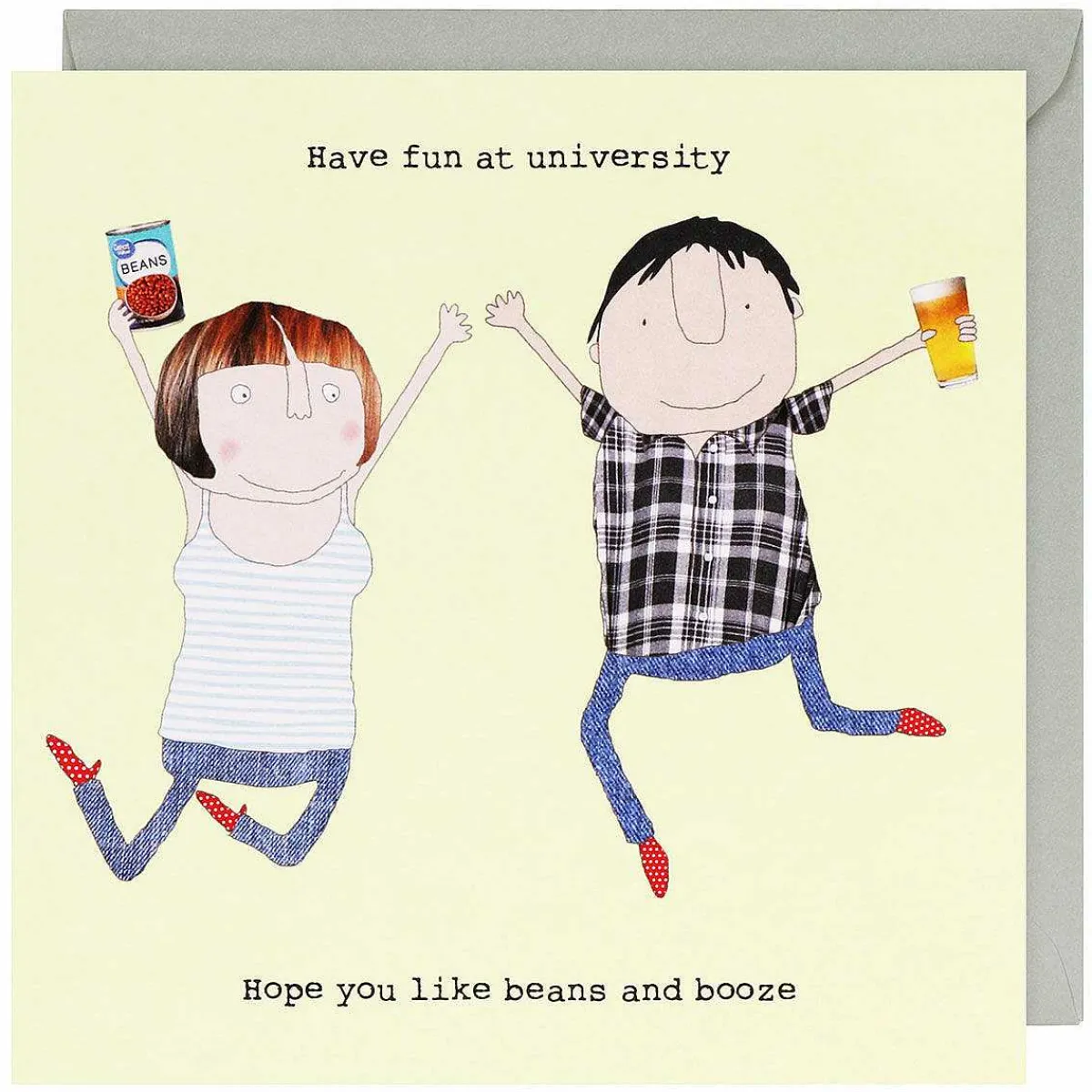 Have Fun At University Greetings Card>Rosie Made A Thing Online