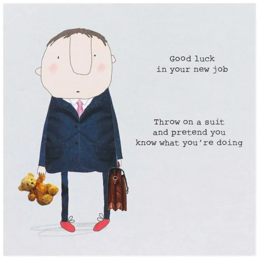 'Pretend You Know' Men's New Job Card>Rosie Made A Thing Clearance