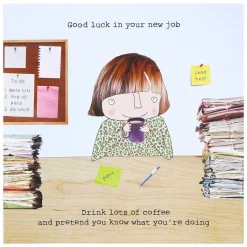 'Pretend You Know' Woman's New Job Card><noscript><img width=