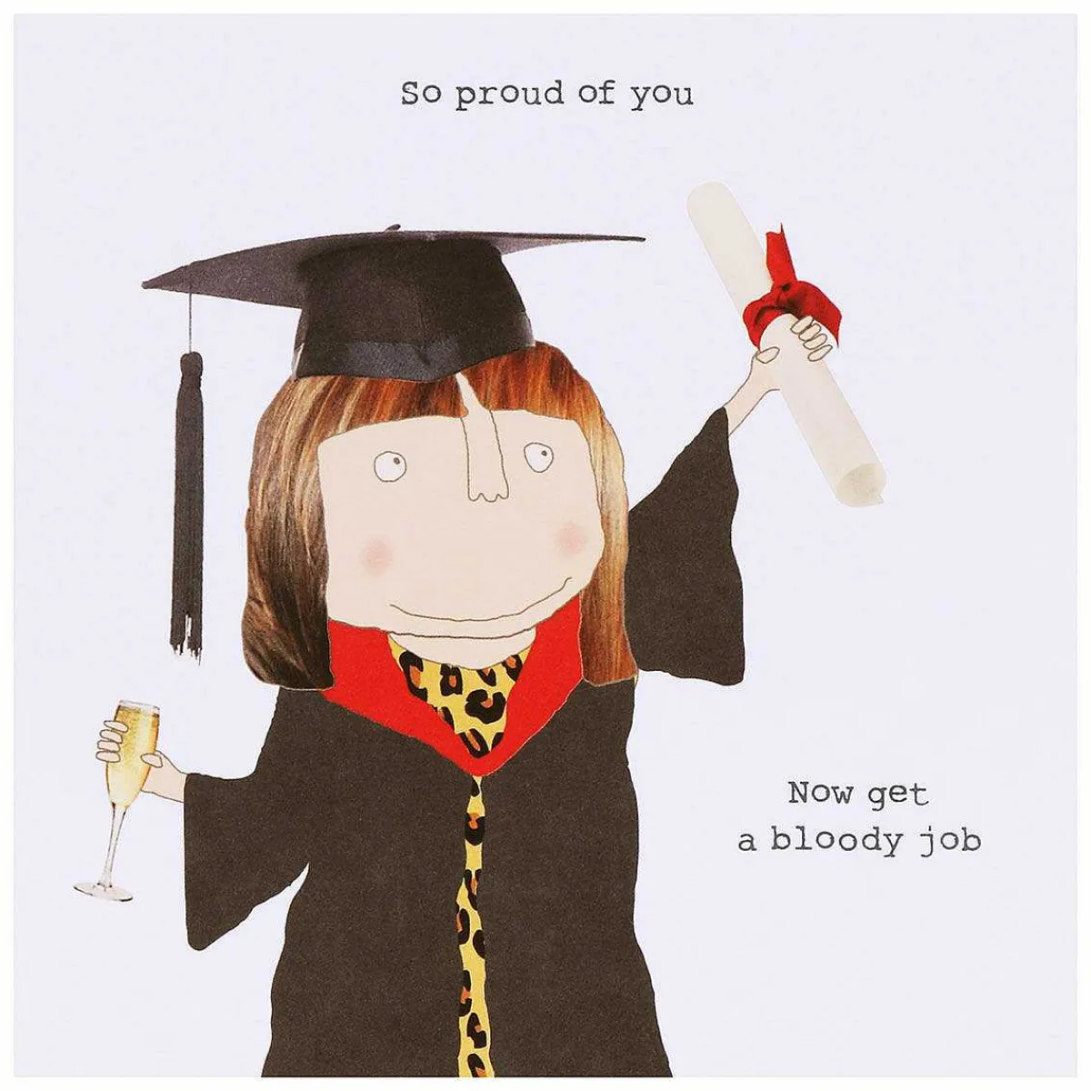 Proud Of You Woman's Graduation Card>Rosie Made A Thing Store