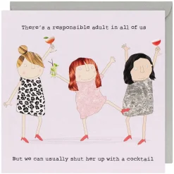 Responsible Adult Women's Greetings Card>Rosie Made A Thing Online