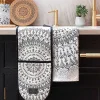 Artisanne Noir Tea Towel>Sara Miller Sale