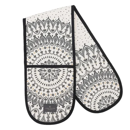 Artisanne Noir Double Oven Glove>Sara Miller Outlet