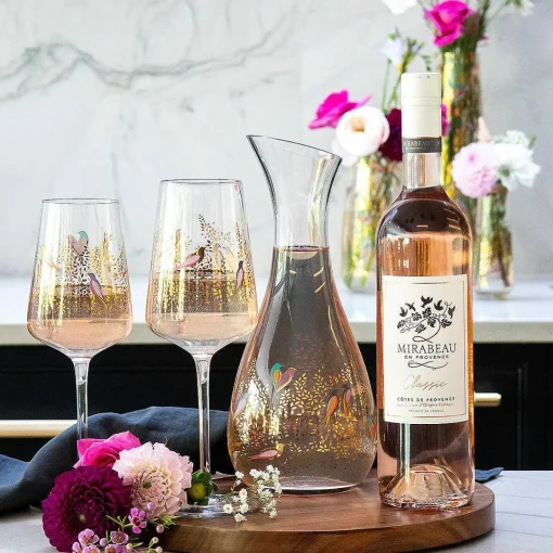 Chelsea Gold Set Of Two Wine Glasses>Sara Miller Store