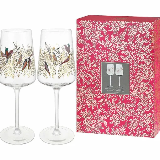 Chelsea Gold Set Of Two Wine Glasses>Sara Miller Store