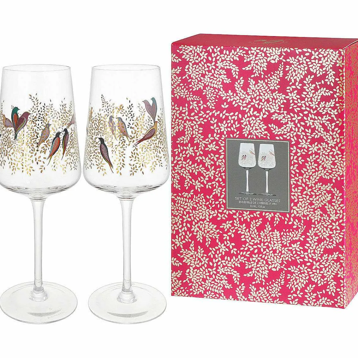 Chelsea Gold Set Of Two Wine Glasses>Sara Miller Store