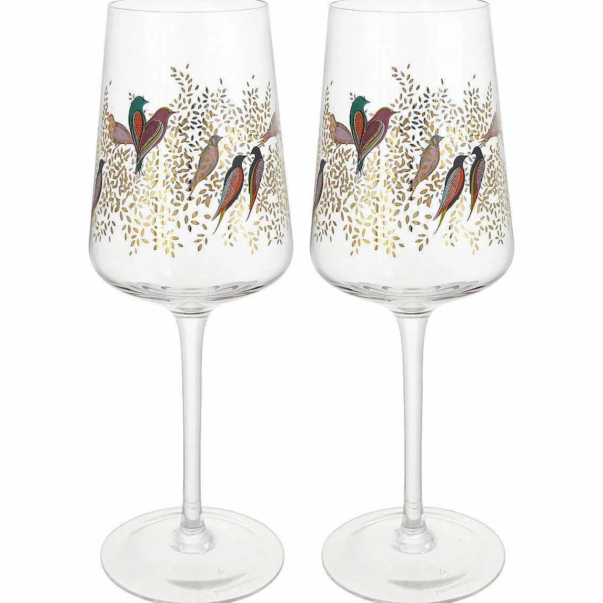 Chelsea Gold Set Of Two Wine Glasses>Sara Miller Store