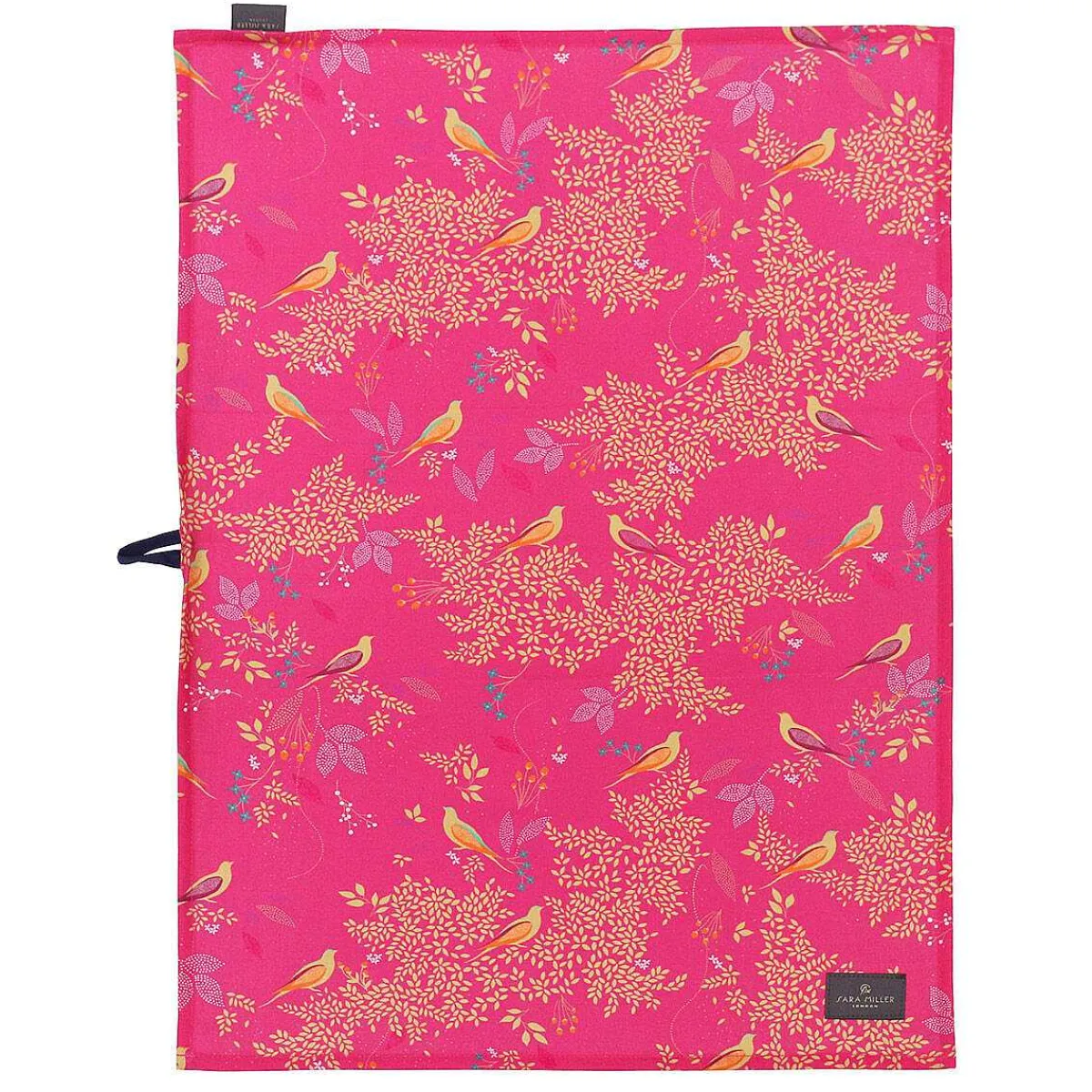 Chelsea Pink Birds Tea Towel>Sara Miller Store