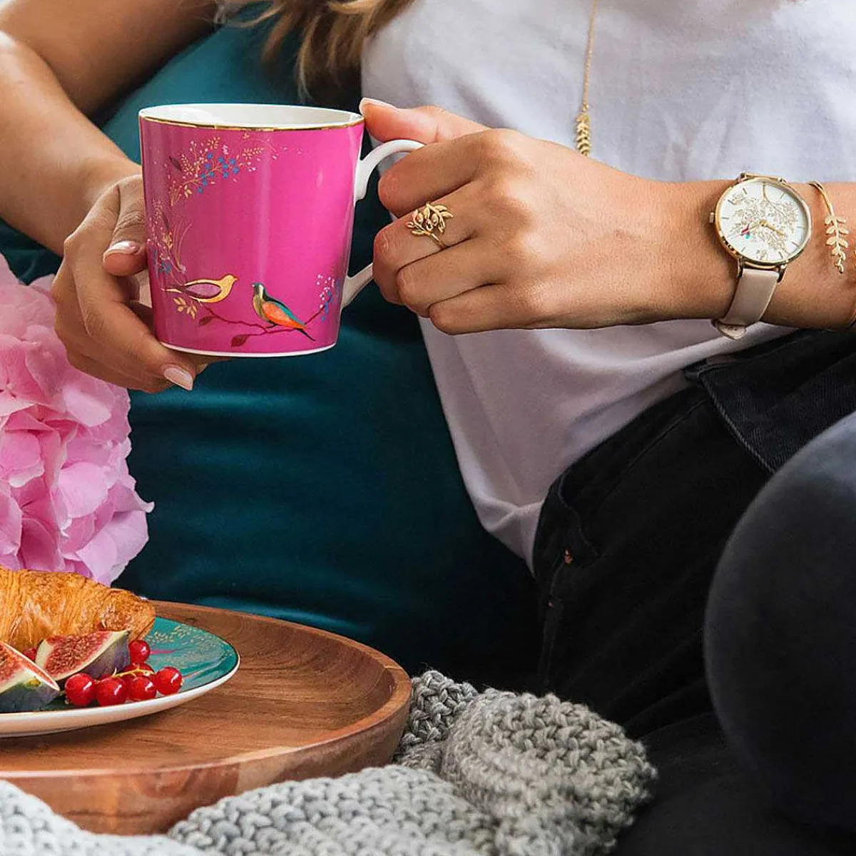 Chelsea Pink Boxed Mug>Sara Miller Flash Sale