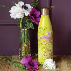 Haveli Garden Lime Bird Of Paradise Stainless Steel Water Bottle><noscript><img width=