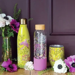 Haveli Garden Lime Bird Of Paradise Stainless Steel Water Bottle><noscript><img width=