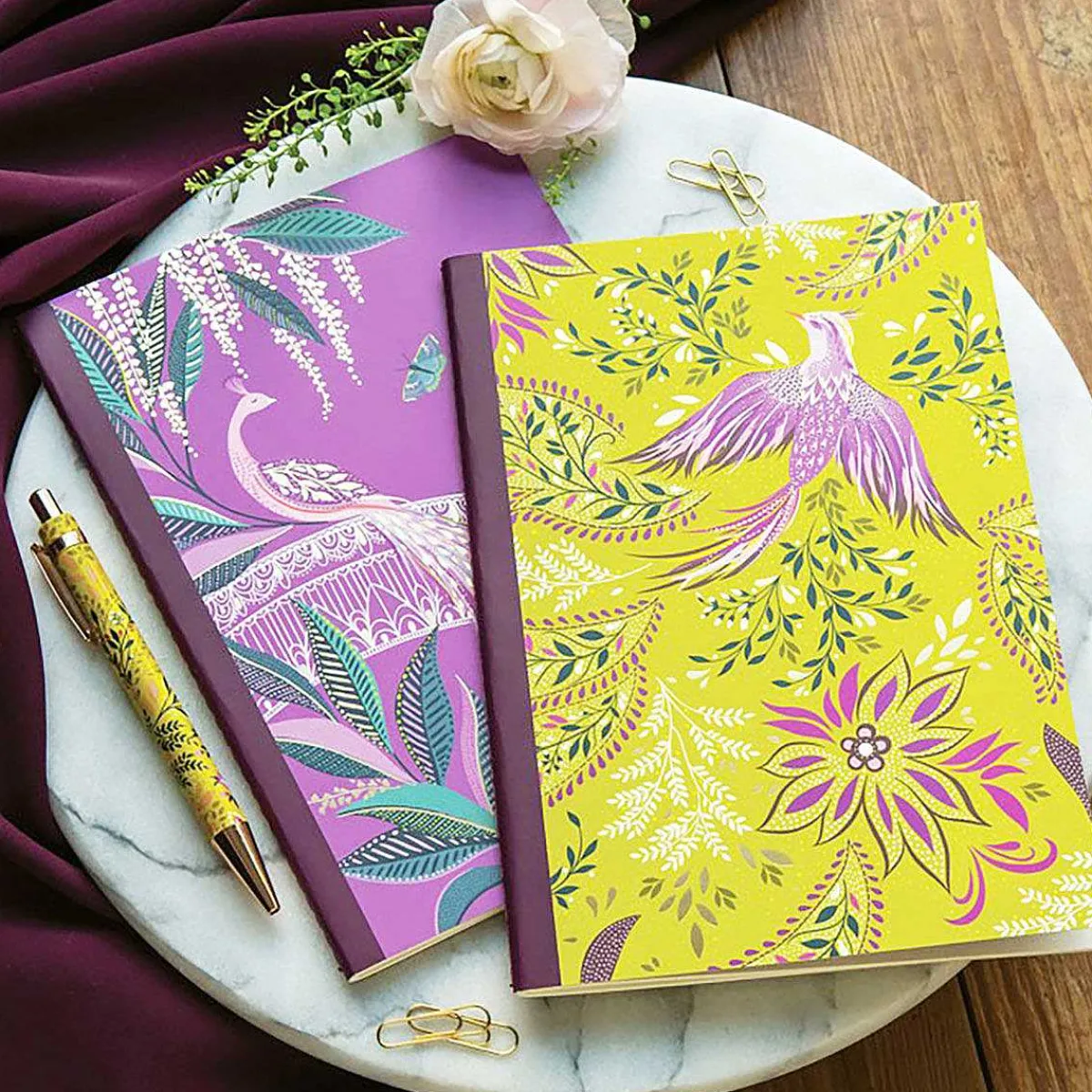 Haveli Garden Set Of 2 A5 Notebooks>Sara Miller Best Sale