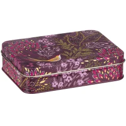 Haveli Garden Plum Songbird Small Deep Rectangular Tin><noscript><img width=