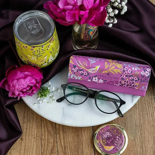 Haveli Garden Mauve Songbird Glasses Case>Sara Miller Best Sale