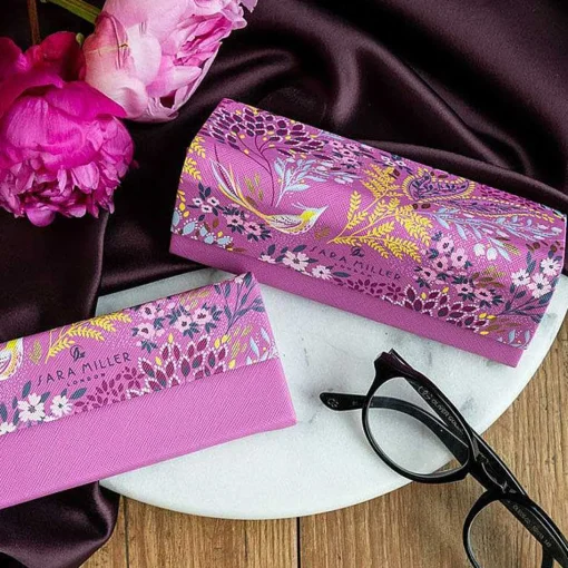 Haveli Garden Mauve Songbird Glasses Case>Sara Miller Best Sale
