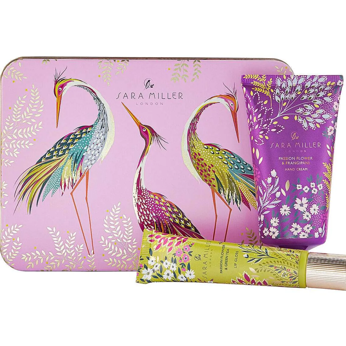 Haveli Garden Passion Flower & Frangipani Hand And Lip Duo Tin>Sara Miller Online