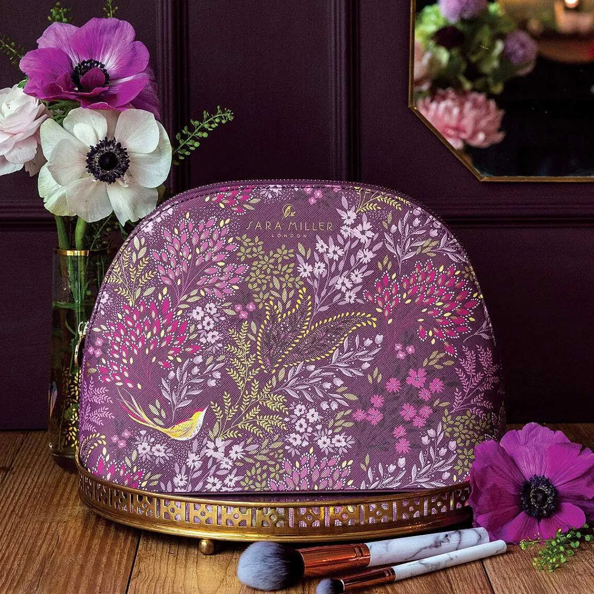 Haveli Garden Large Cosmetic Bag>Sara Miller Clearance