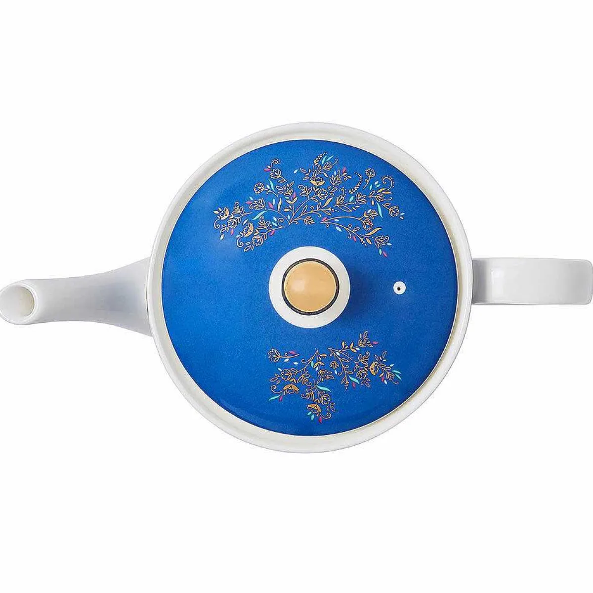 India Lattice Windows Indigo Teapot>Sara Miller Discount