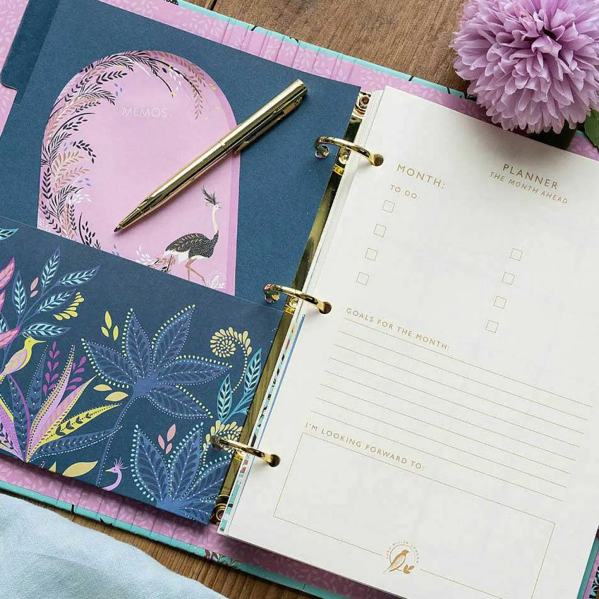 Ostrich & Palms Organiser>Sara Miller Flash Sale
