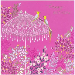 Parasol Birds Large Greetings Card>Sara Miller Cheap