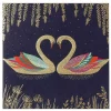Romantic Swans Greetings Card>Sara Miller Store