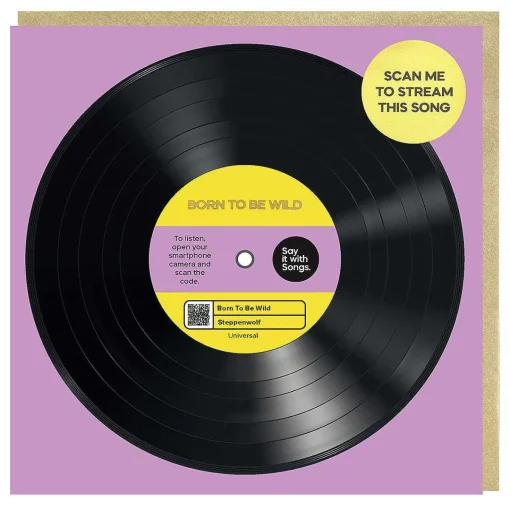 'Born To Be Wild' Card>Say it with Songs Cheap