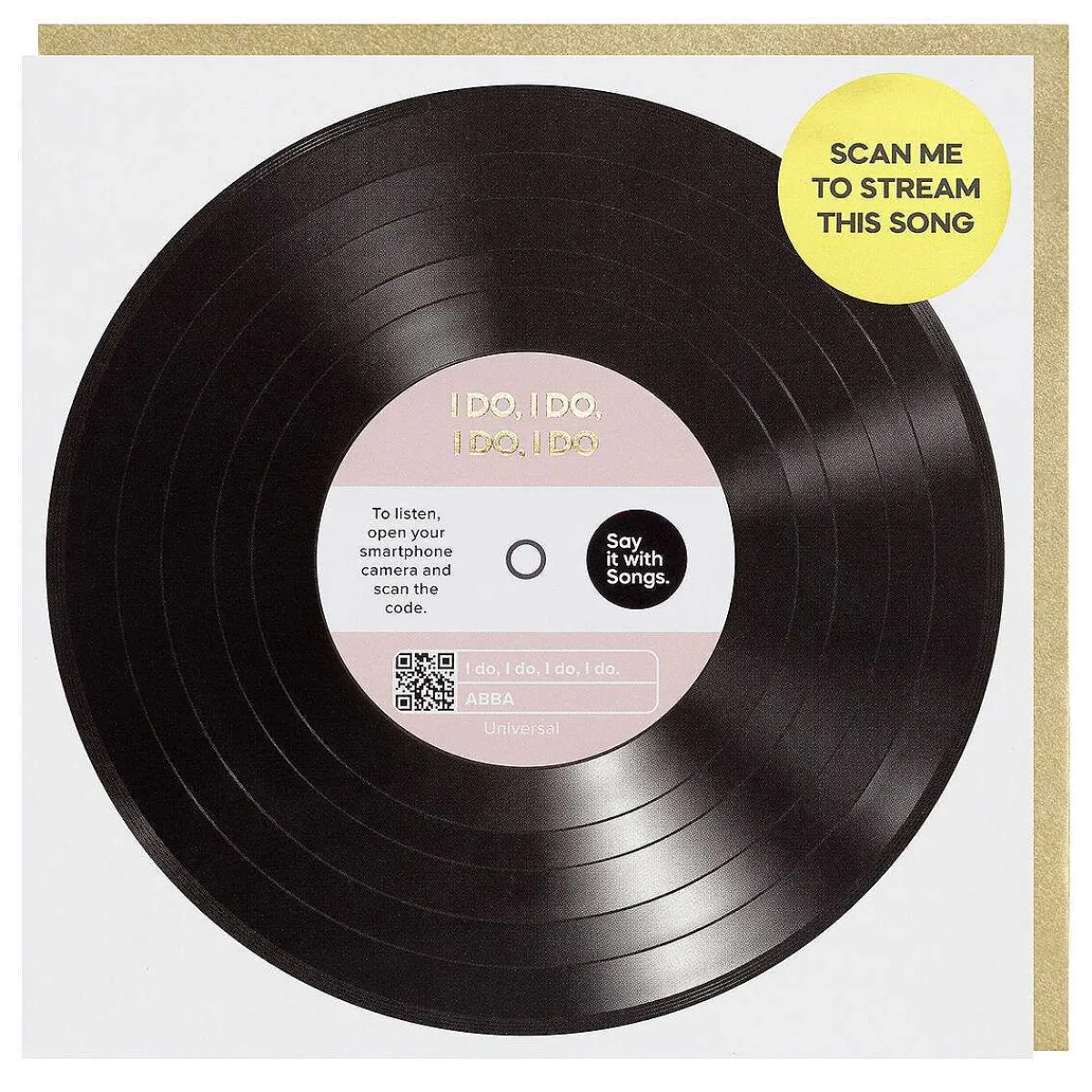 'I Do, I Do, I Do, I Do' Card>Say it with Songs Flash Sale