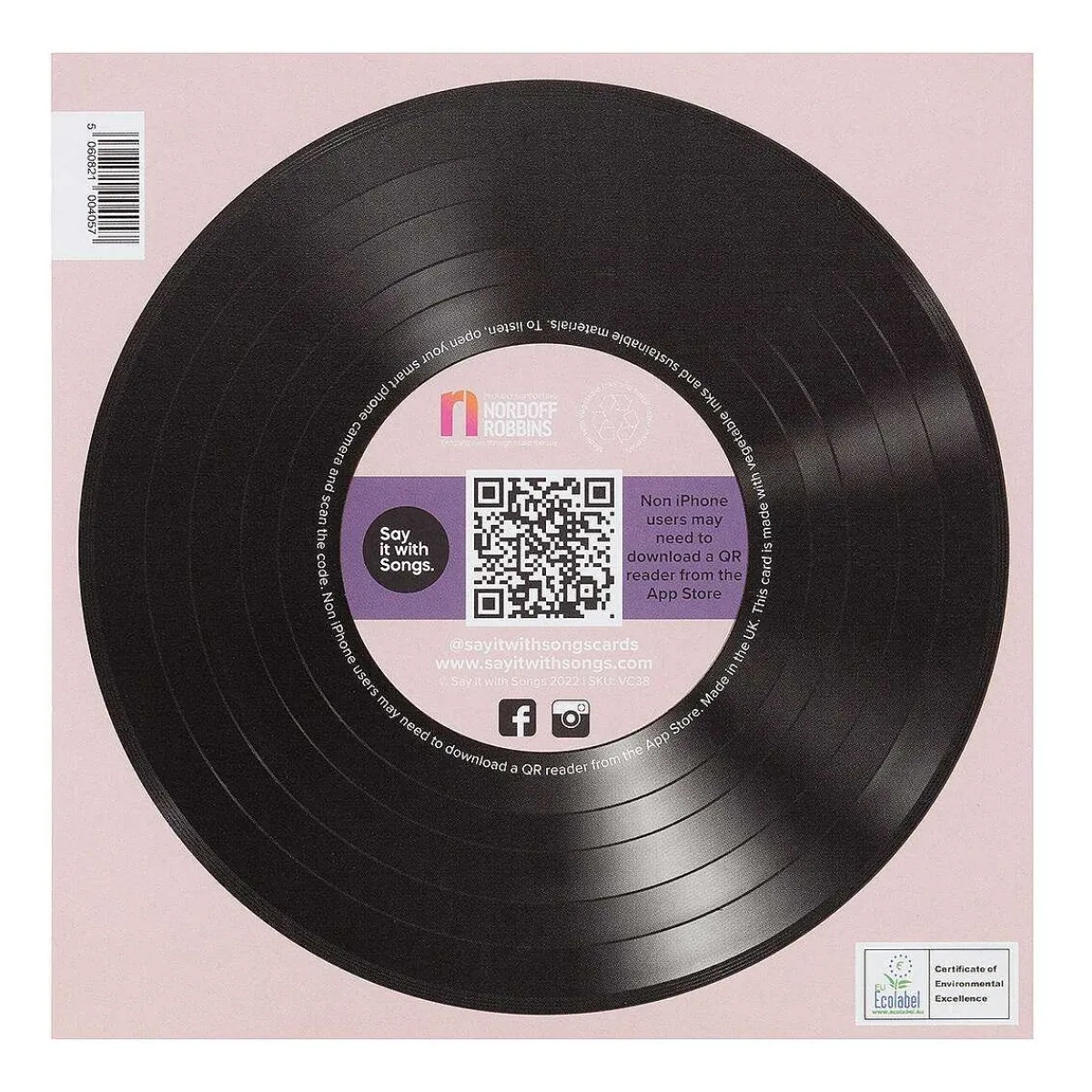 'Isn'T She Lovely' Card>Say it with Songs Shop