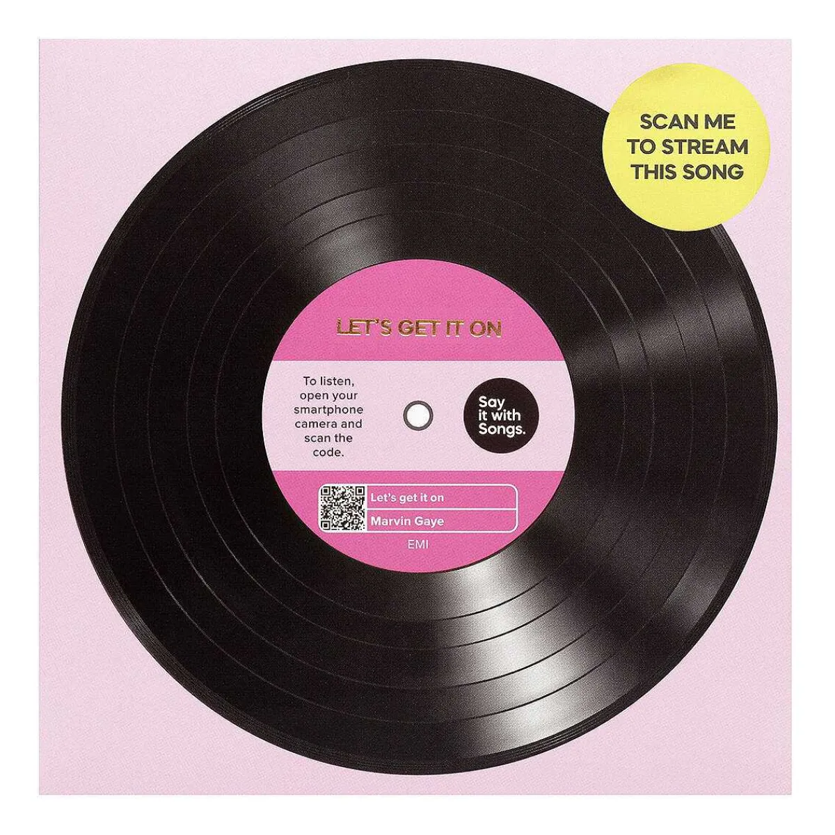 'Let's Get It On' Card>Say it with Songs Flash Sale