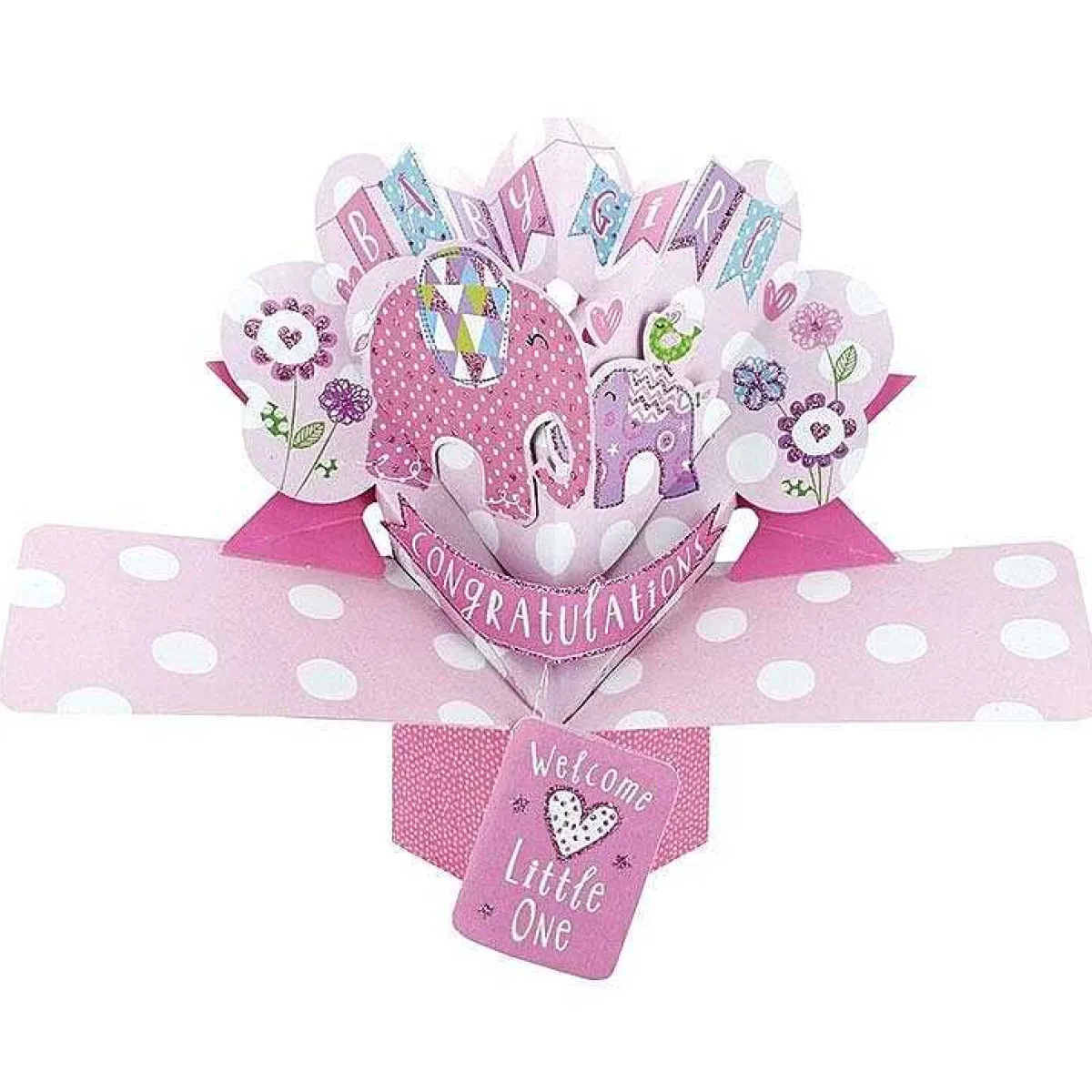 'Baby Girl' Pop Up Card>Second Nature Cheap