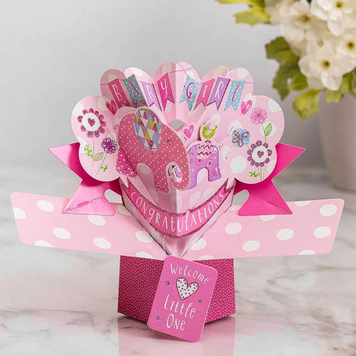 'Baby Girl' Pop Up Card>Second Nature Cheap