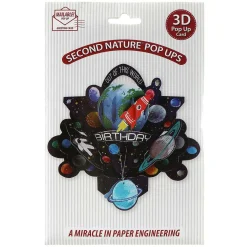 'Birthday Space' 3D Pop Up Card>Second Nature Clearance