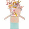 Clever Cubes Confetti & Stars 21St Birthday 3D Card>Second Nature Store