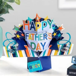 Happy Father's Day Pop Up Father's Day Card><noscript><img width=