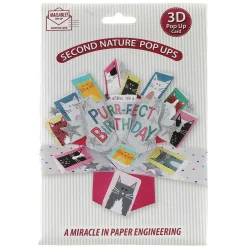 'Purr-Fect Birthday' Pop Up Card><noscript><img width=