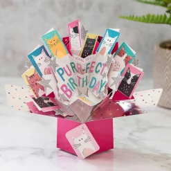 'Purr-Fect Birthday' Pop Up Card><noscript><img width=