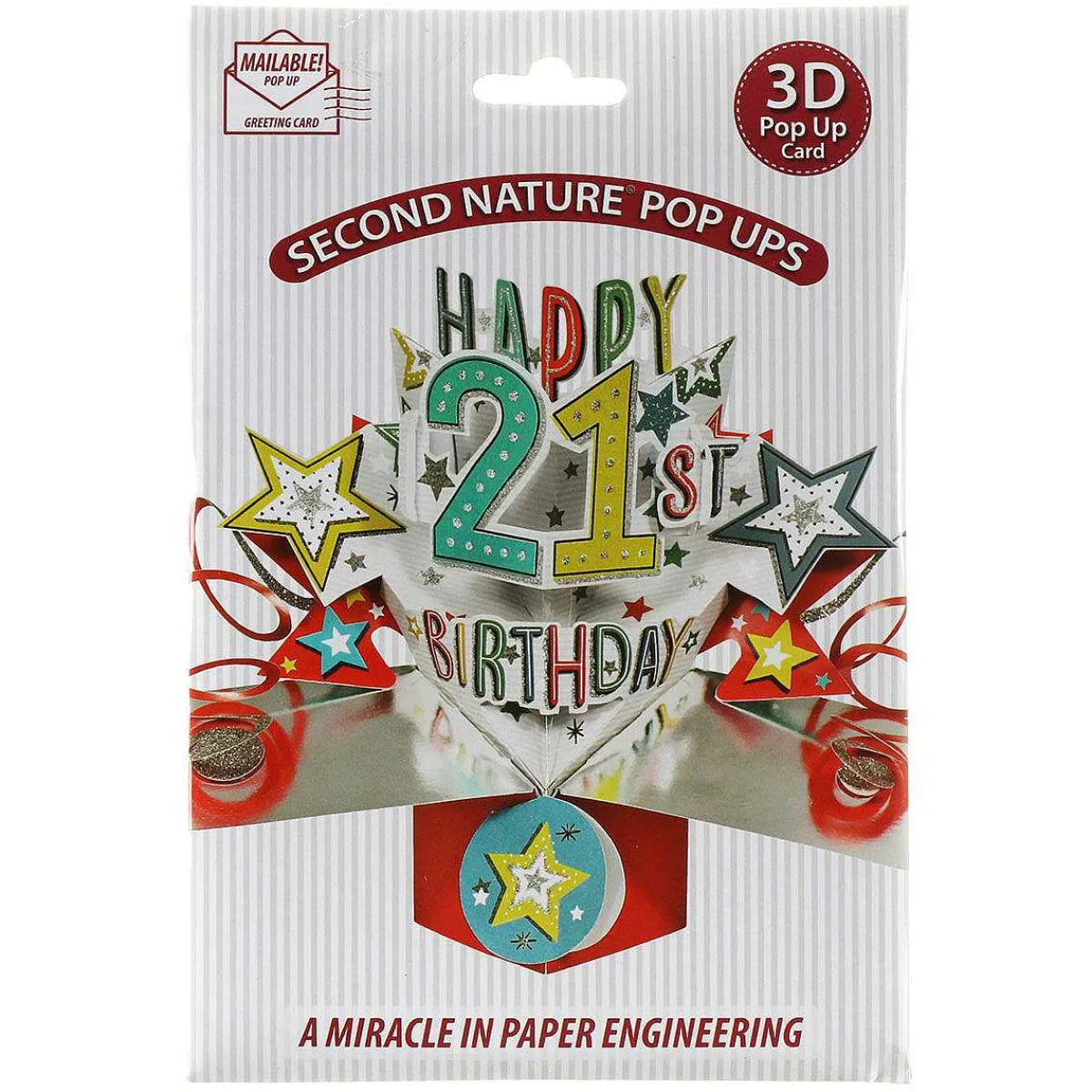 '21St Birthday' Pop Up Card>Second Nature Best Sale