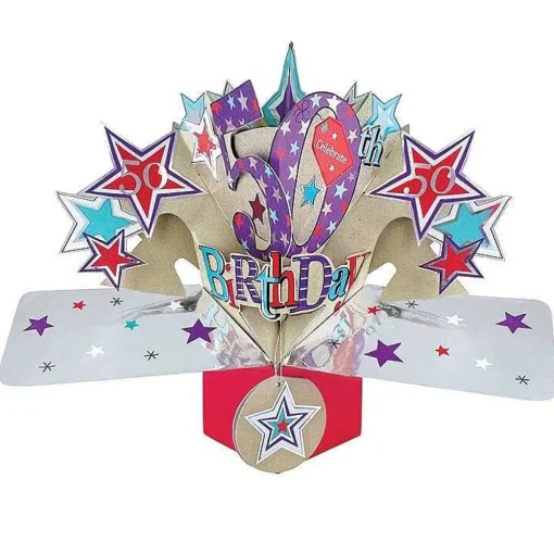 '50Th Birthday' Pop Up Card>Second Nature Outlet