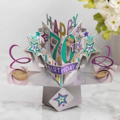 '70Th Birthday' Pop Up Card><noscript><img width=