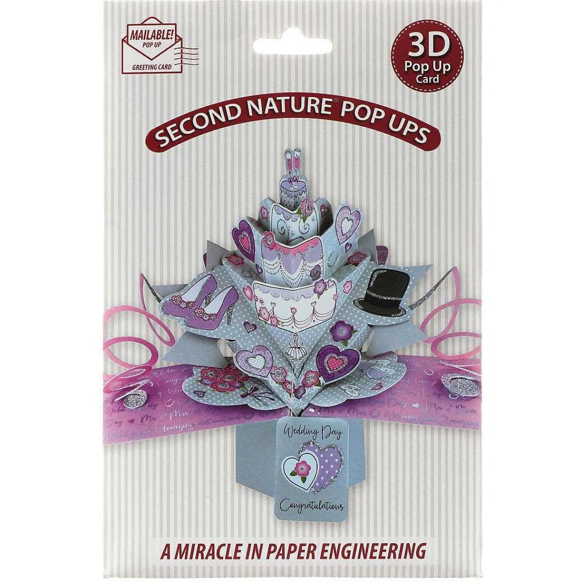 'Wedding Day' Pop Up Card>Second Nature Cheap