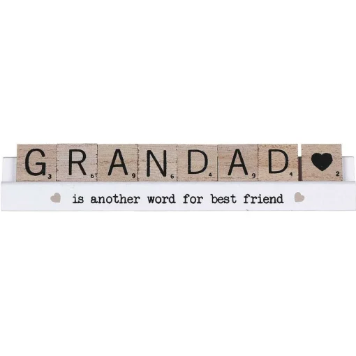 Grandad Scrabble Plaque>Shudehill Flash Sale