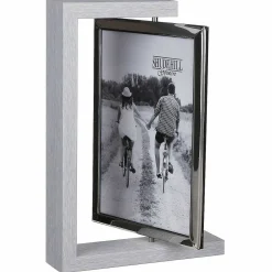 Grey Wood Look 5X7 Rotating Portrait Photo Frame>Shudehill Best