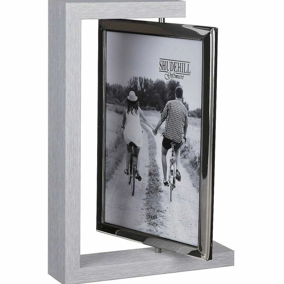 Grey Wood Look 5X7 Rotating Portrait Photo Frame>Shudehill Best