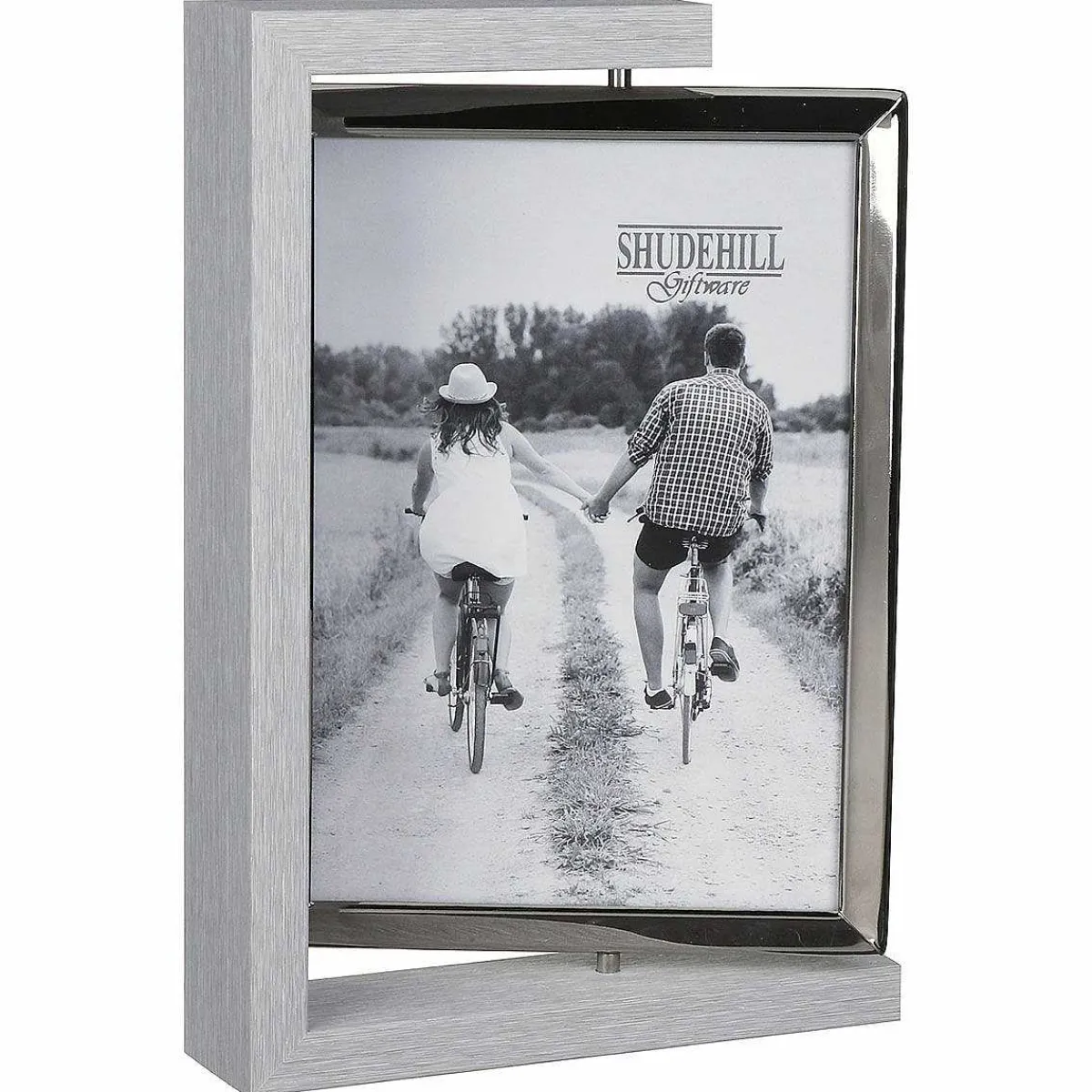 Grey Wood Look 5X7 Rotating Portrait Photo Frame>Shudehill Best