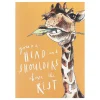 'Head & Shoulders Above' Giraffe Greetings Card>Snowtap Outlet