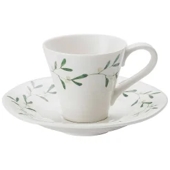 Mistletoe Amor Set Of Two Espresso Cups & Saucers>Sophie Conran Store