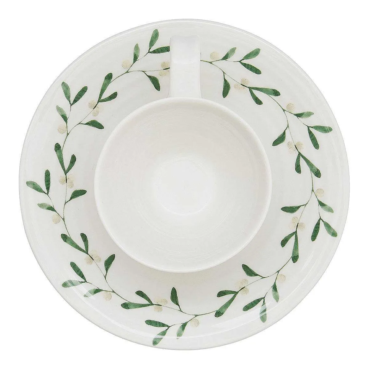 Mistletoe Amor Set Of Two Espresso Cups & Saucers>Sophie Conran Store