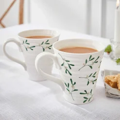 Mistletoe Amor Set Of Two Mugs>Sophie Conran Best Sale